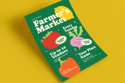 Green Abstract Farmer Market Flyer