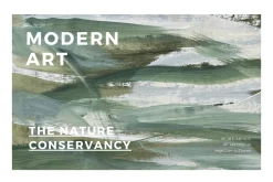 GREEN ABSTRACT MODERN ARTWORK