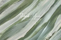 GREEN ABSTRACT MODERN ARTWORK