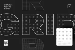 Grid Pattern Procreate Brushes