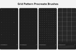 Grid Pattern Procreate Brushes