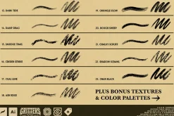 Gritters Chalk Brushes (Illustrator)
