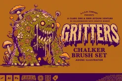 Gritters Chalk Brushes (Illustrator)