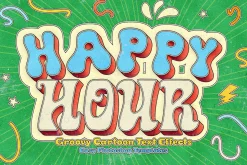Groovy Cartoon Text Effects
