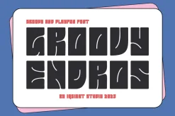 Groovy Endros - Typeface Font
