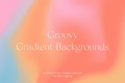 Groovy Liquid Gradient Textures