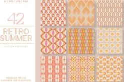 42 Groovy Retro Summer Patterns
