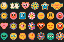 GROOVY VECTOR STICKERS