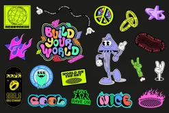 Groovy & Y2K Sticker Pack