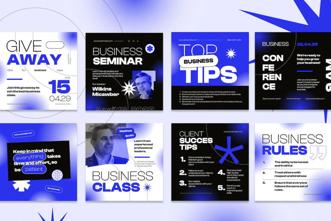 Grotesque Business Instagram Set