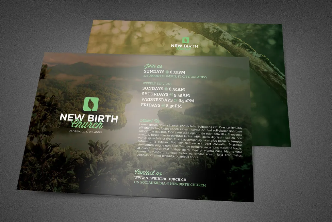 Grow With Us Church Postcard