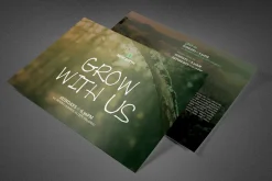 Grow With Us Church Postcard