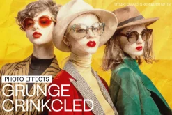Grunge Crinkcled Photo Effect