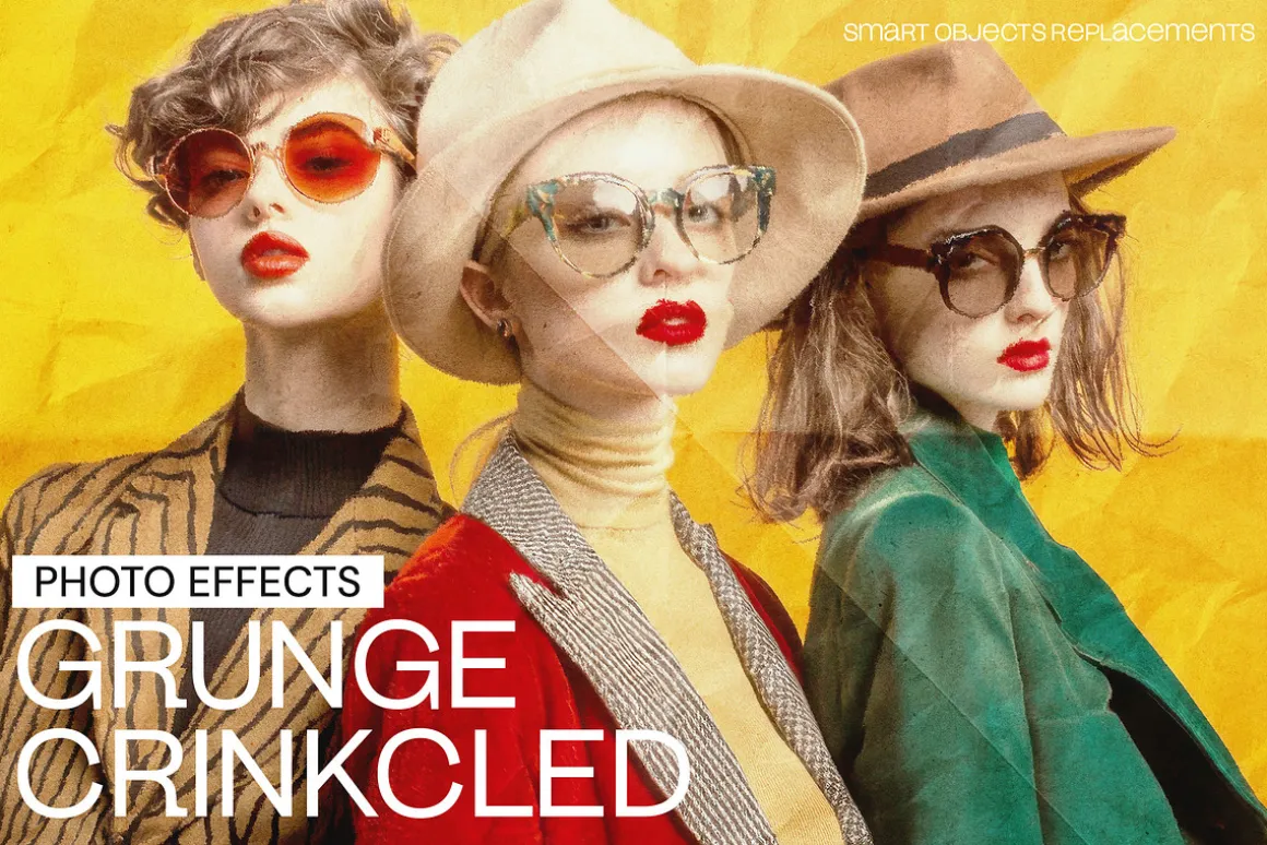 Grunge Crinkcled Photo Effect