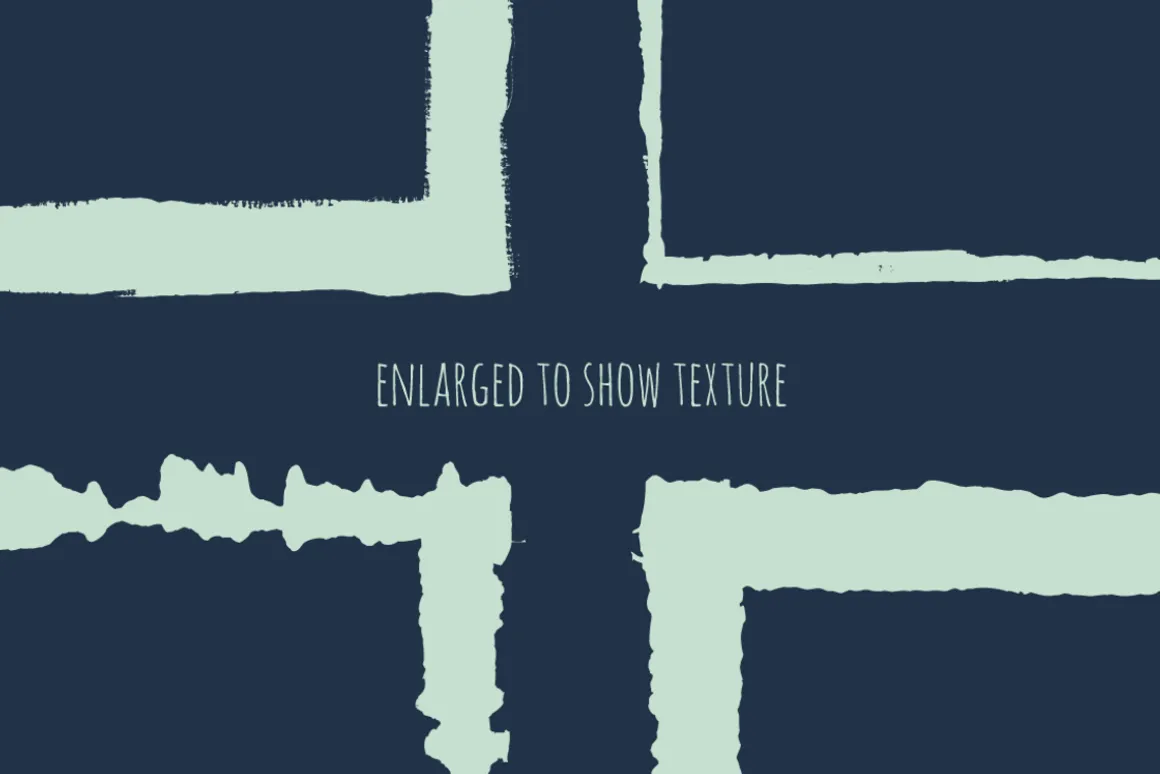 Grunge Border Edges - Hand Painted