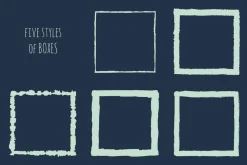 Grunge Border Edges - Hand Painted