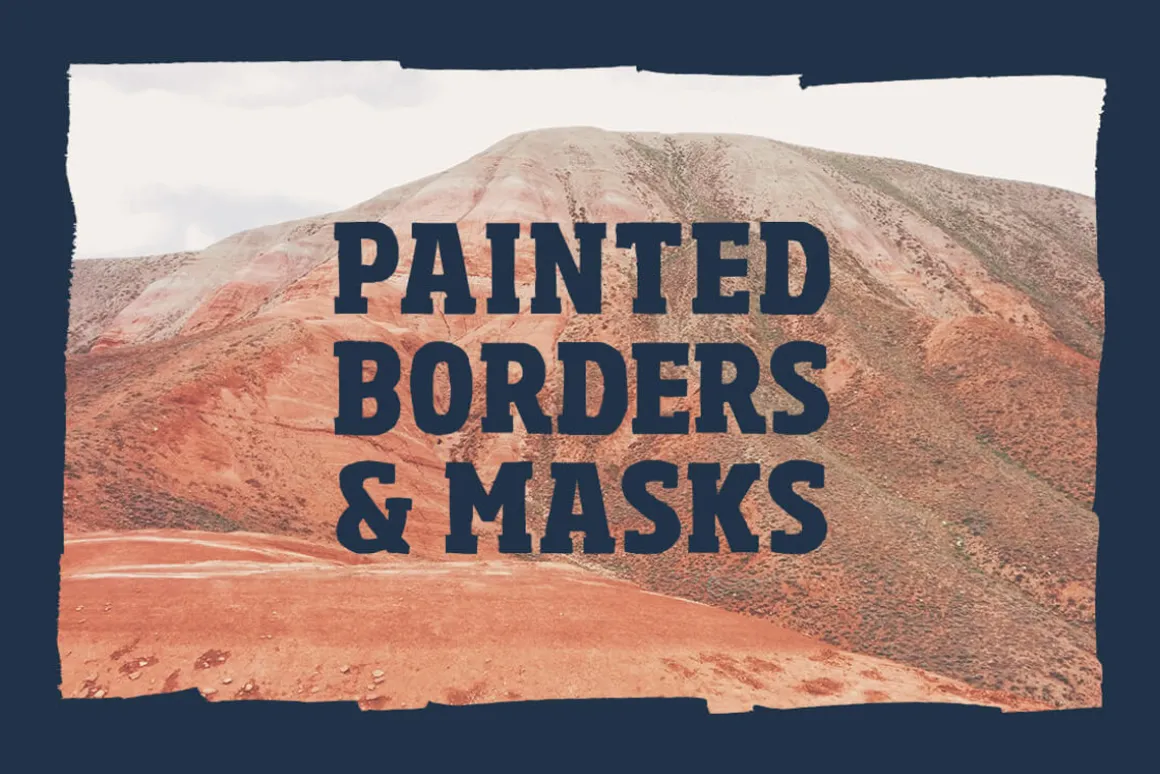 Grunge Border Edges - Hand Painted