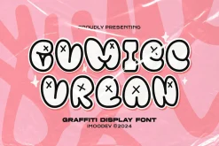 Gumiec Urban - Graffiti Bubble Font