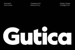 Gutica – Geometric Font Family