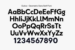 Gutica – Geometric Font Family