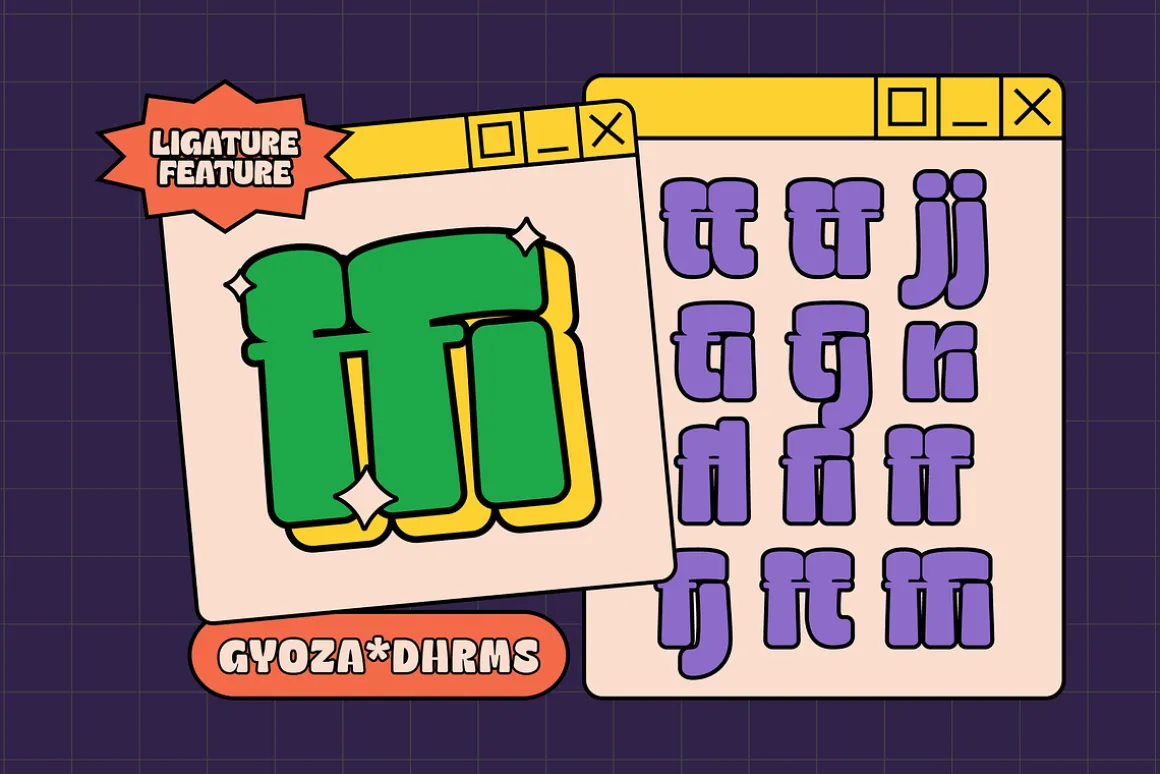 Gyoza - Cartoon Font Family
