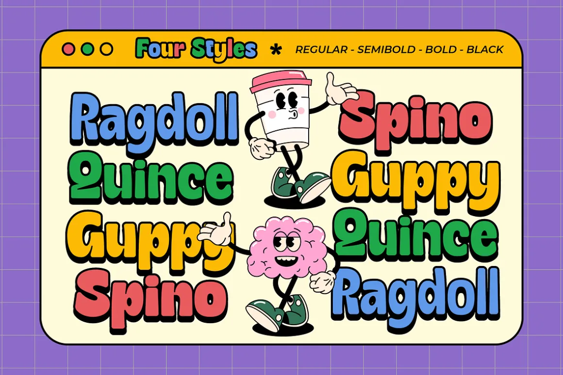 Gyoza - Cartoon Font Family