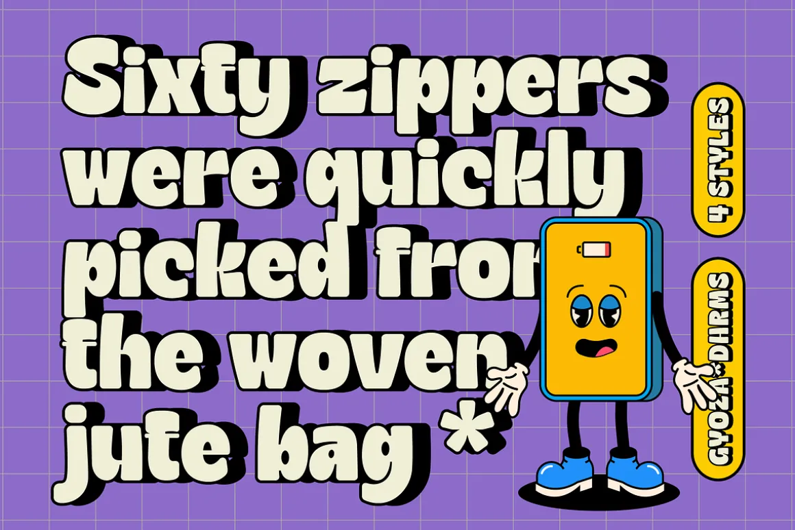 Gyoza - Cartoon Font Family