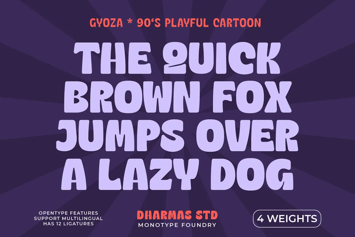 Gyoza - Cartoon Font Family