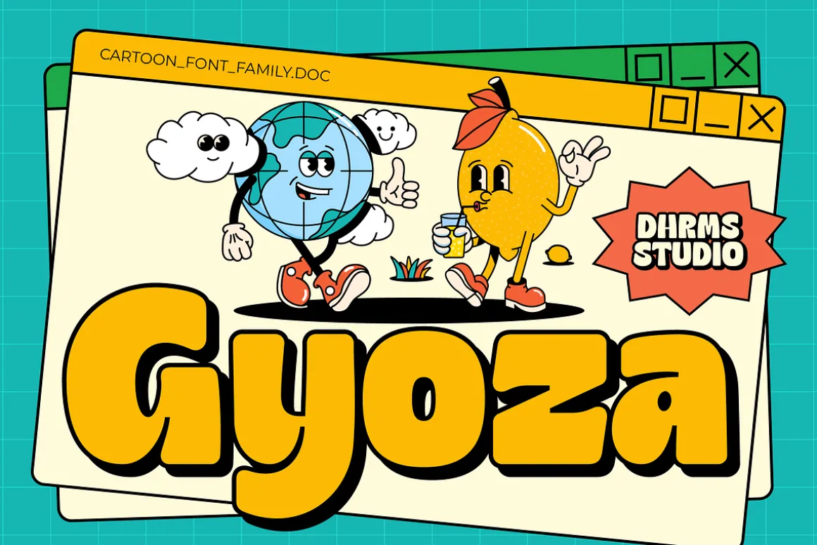 Gyoza - Cartoon Font Family