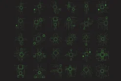 Hacking Glyph Element - Illustration