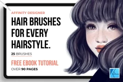 25 Hair Brushes for Affinity