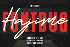 Hajime Script Font Duo Free Sans