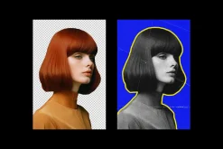 Halftone Outline Photo Effect
