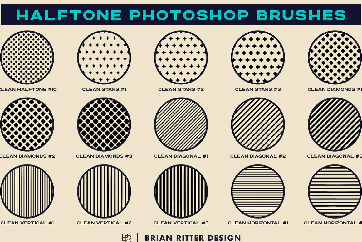 Halftone Photoshop Brushes