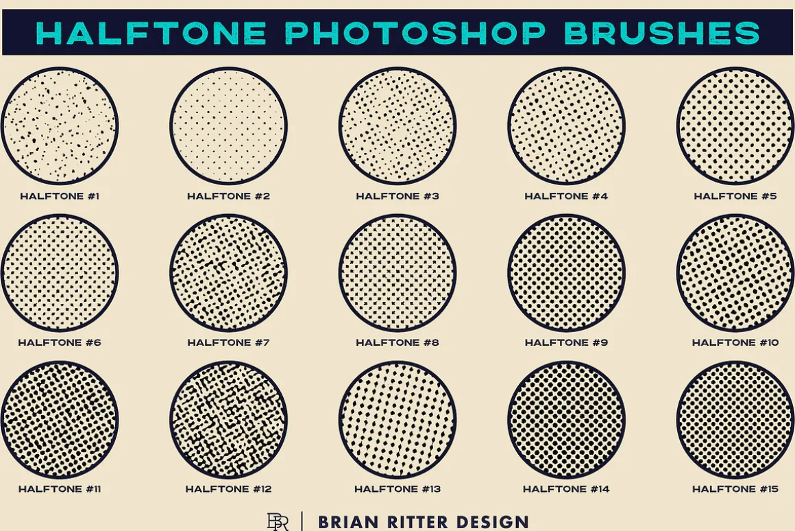 Halftone Photoshop Brushes
