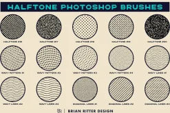 Halftone Photoshop Brushes