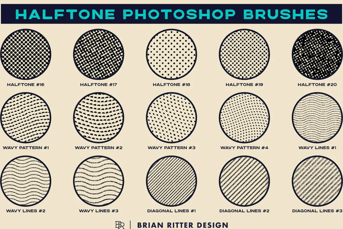 Halftone Photoshop Brushes