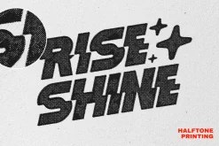 Halftone Printing Text & Logo Effect