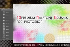Halftone Brushes for Photoshop