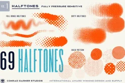 HALFTONE Brushes - Photoshop