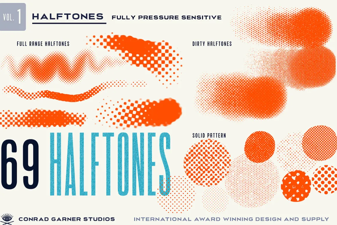 HALFTONE Brushes - Photoshop