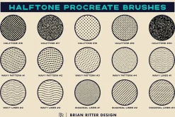 Halftone Procreate Brushes