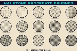 Halftone Procreate Brushes