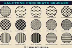 Halftone Procreate Brushes