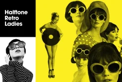 Halftone Retro Ladies