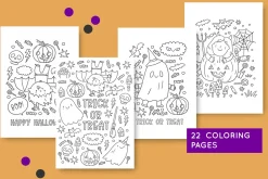 HALLOWEEN - coloring page, activity