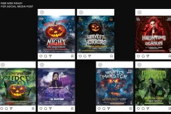 7 Halloween Flyer Templates PSD