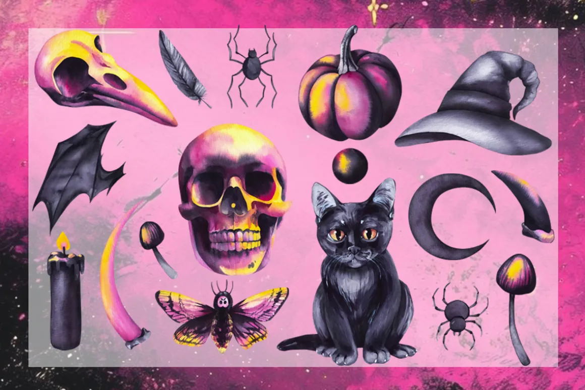 Halloween Mystic Watercolor