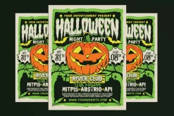 Halloween Night Party Flyer Template