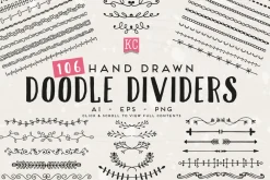 Hand Drawn Doodle Dividers
